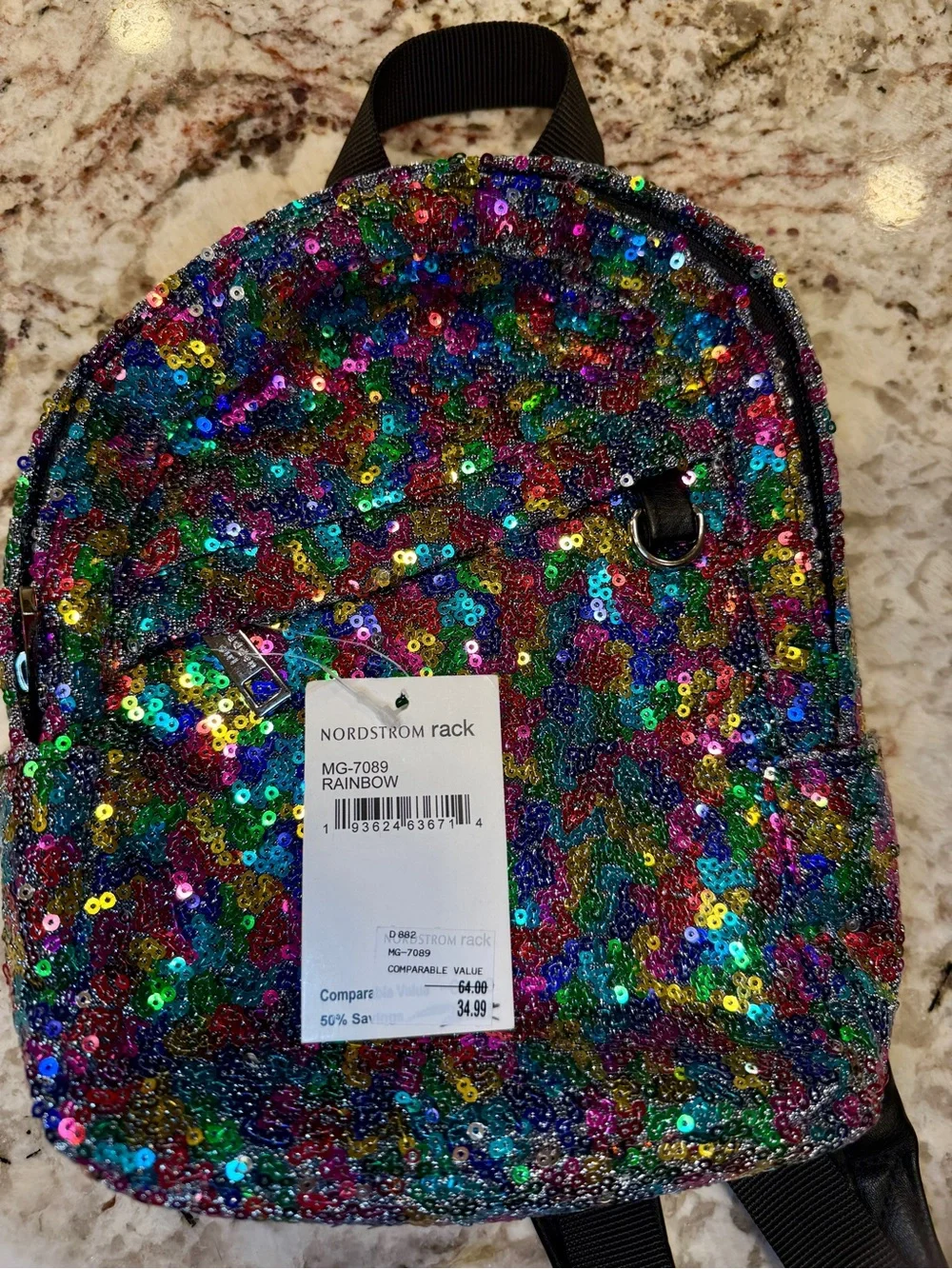 Steve Madden Sequin Mini Backpack